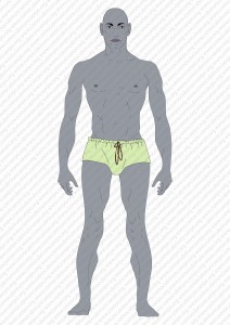 Bragas medievales cortas entalladas