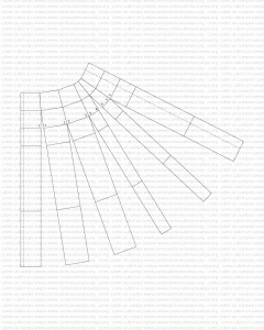 Redingote femenina con martingala 04