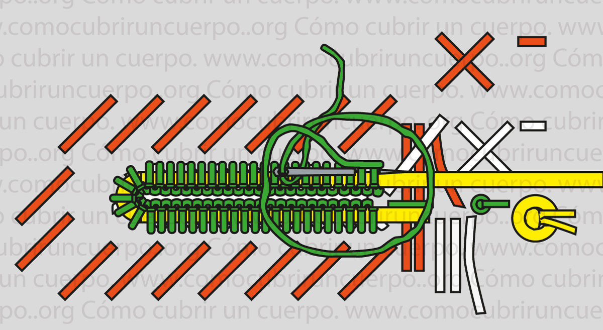 como cubrir un cuerpo ojal sastre a mano 021