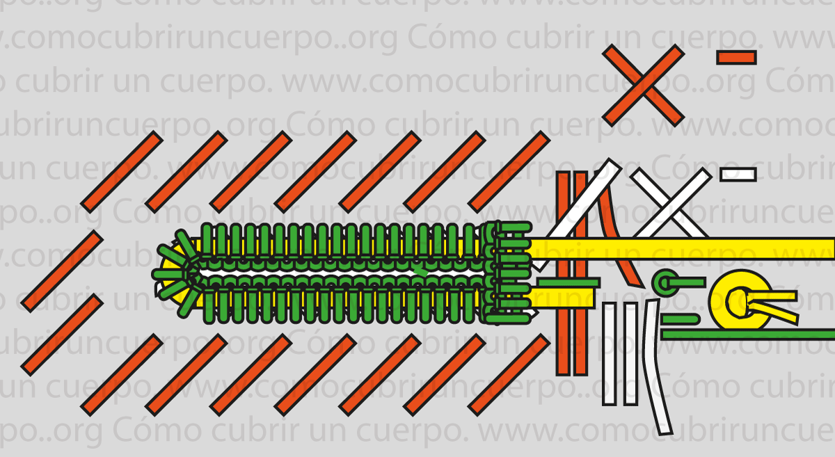 como cubrir un cuerpo ojal sastre a mano 024