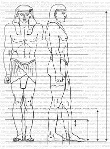 como cubrir un cuerpo canon egipcio