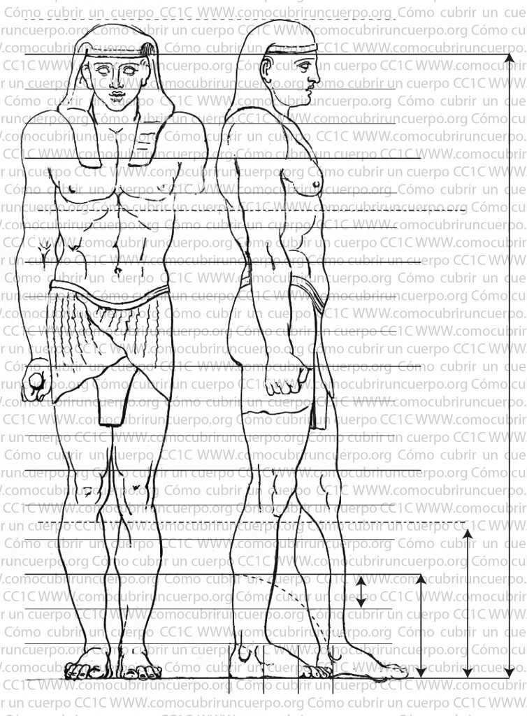 como cubrir un cuerpo canon egipcio