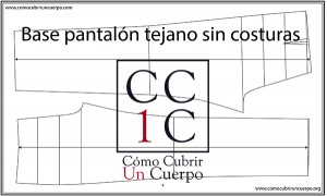 Base de pantalón tejano masculino sin costura. Cómo cubrir un cuerpo