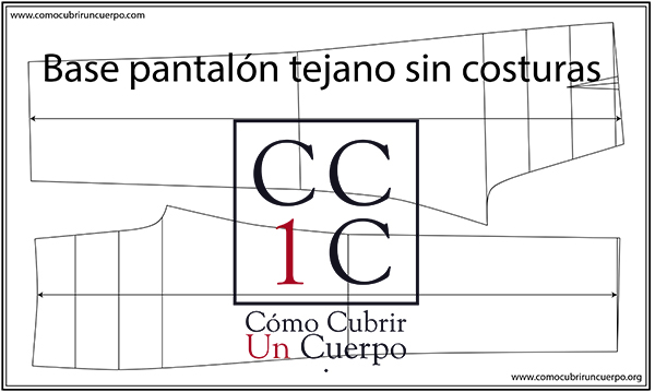 Venta de patrones de Cómo cubrir un cuerpo - Base de pantalón tejano masculino sin costura. Cómo cubrir un cuerpo